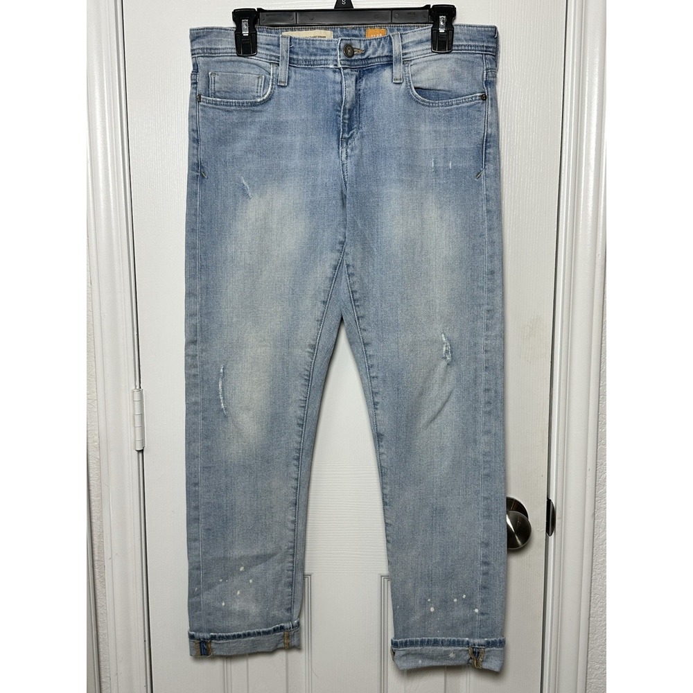 Anthropologie Pilcro Hyphen Jeans Women's Size‎ 28 Medium Wash Blue Distressed